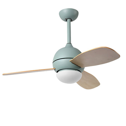 Nordic Minimalist LED Ceiling Paddle Fan with Remote Control Adjustable Wind Speed Fan - Flyachilles