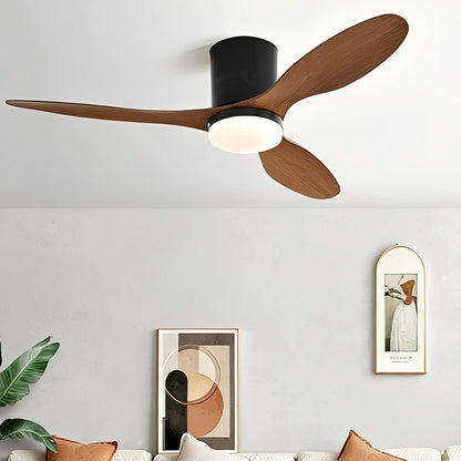 Nordic Modern Minimalist DC Motor Reverse LED Ceiling Fan Light - Flyachilles