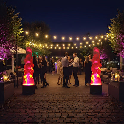 Outdoor Fake LED Flame Light Effects Lighting Christmas Bonfire Party Decor - Flyachilles