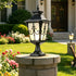Outdoor Victorian Style Fence Post Lights LED Column Light Pillar - Flyachilles
