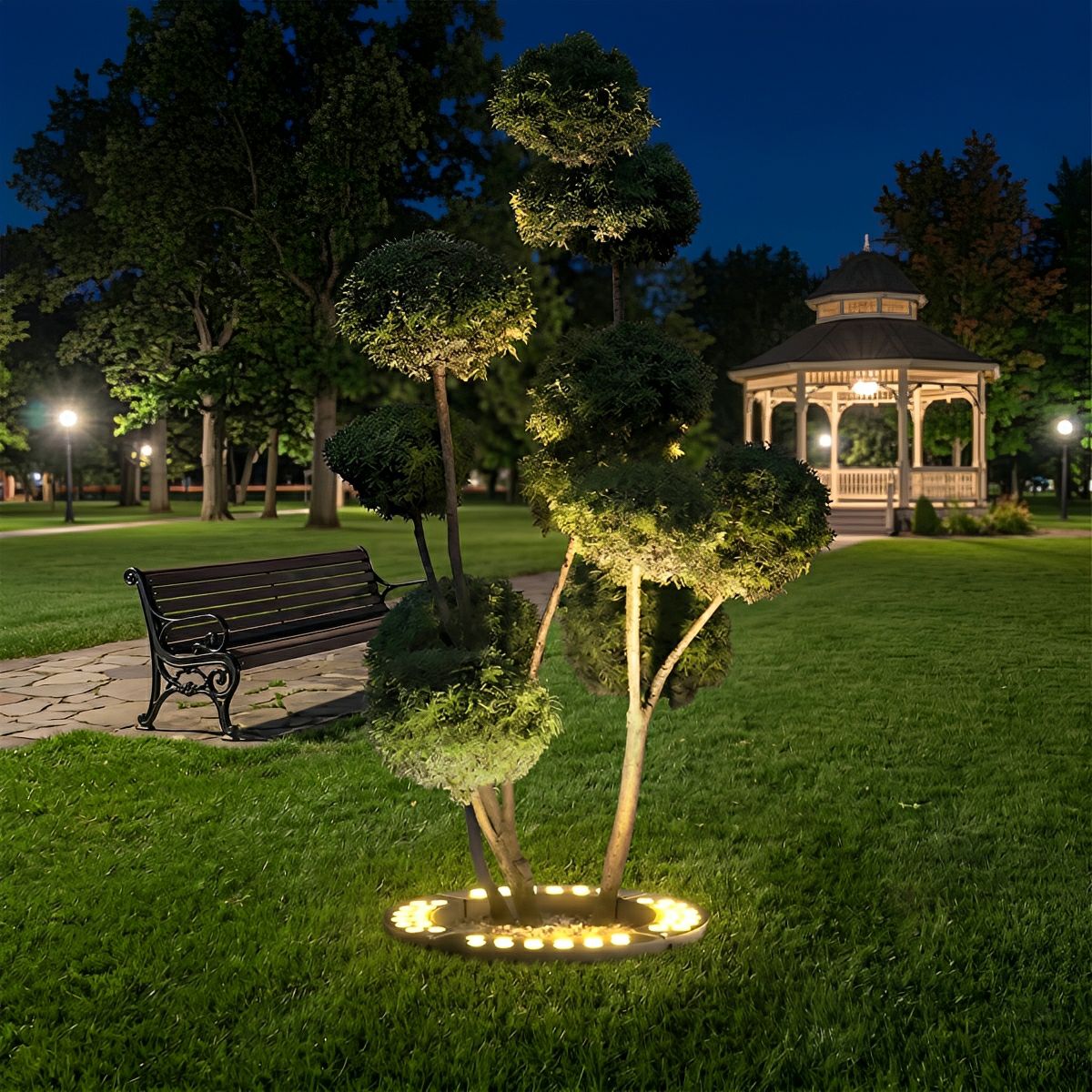 Outdoor Waterproof LED Arc Spot Lights for Trees Lawn - Flyachilles