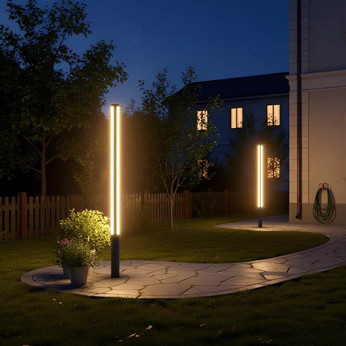 Outdoor Waterproof Pathway Post Bollard Light - Flyachilles