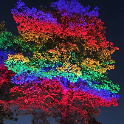 Outdoor Waterproof Rainbow RGB LED Spot Lights Landscape Trees Lights - Flyachilles