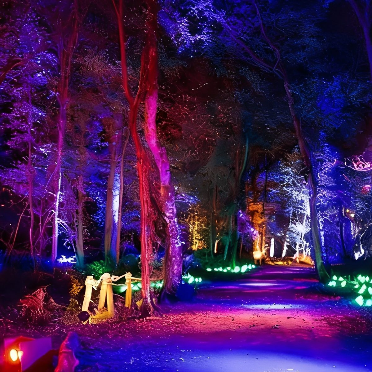 Outdoor Waterproof RGB LED Spot Lights Trees Lights - Flyachilles