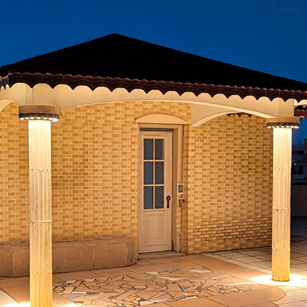 Outdoor Waterproof Ring Round LED Column Tree Light Spot Lights - Flyachilles