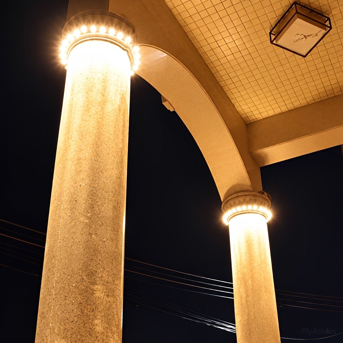 Outdoor Waterproof Ring Round LED Column Tree Light Spot Lights - Flyachilles