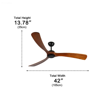 Outdoor Waterproof Wood Reverse Ceiling Fan - Flyachilles