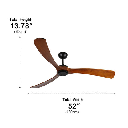 Outdoor Waterproof Wood Reverse Ceiling Fan - Flyachilles
