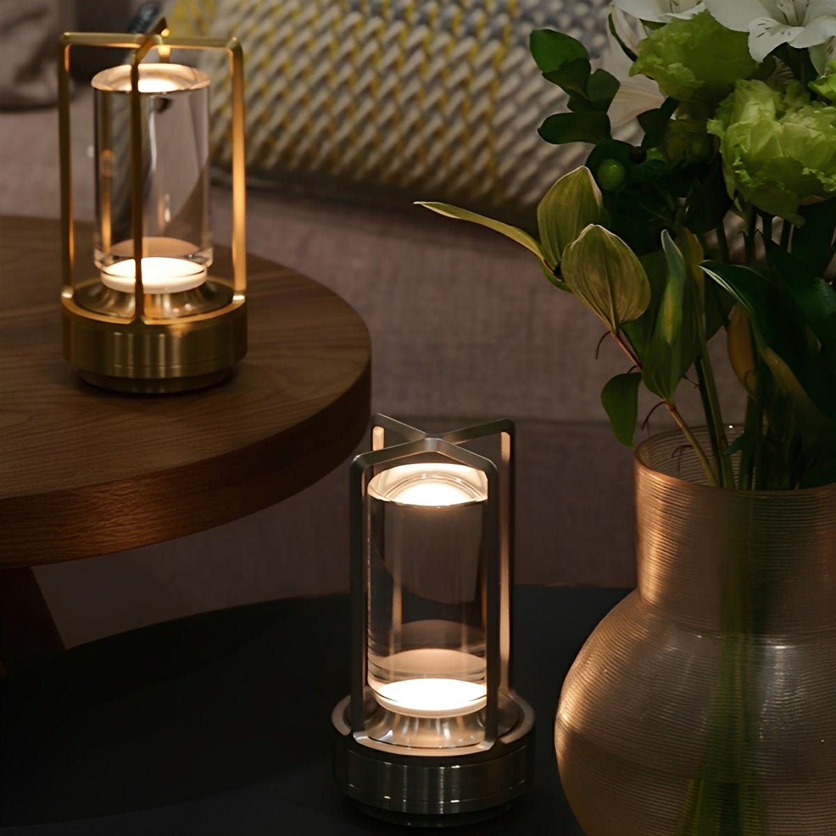 Portable Lantern Cordless Table Lamp USB Rechargeable Touch Dimming Night Lights - Flyachilles