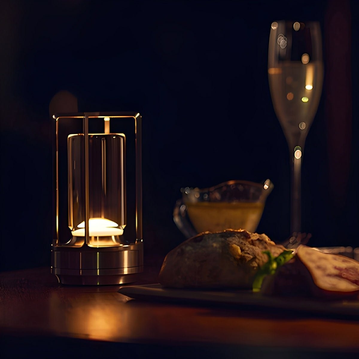 Portable Lantern Cordless Table Lamp USB Rechargeable Touch Dimming Night Lights - Flyachilles