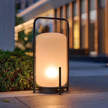 Portable Lantern Shaped Waterproof LED Modern Outdoor Lights Floor Lamp - Flyachilles