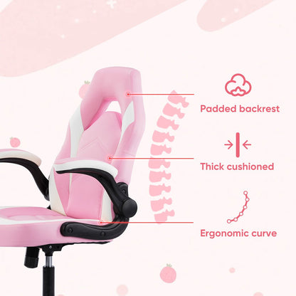 PU Leather Ergonomic Office Chair Swivel Computer Gaming Chair - Flyachilles