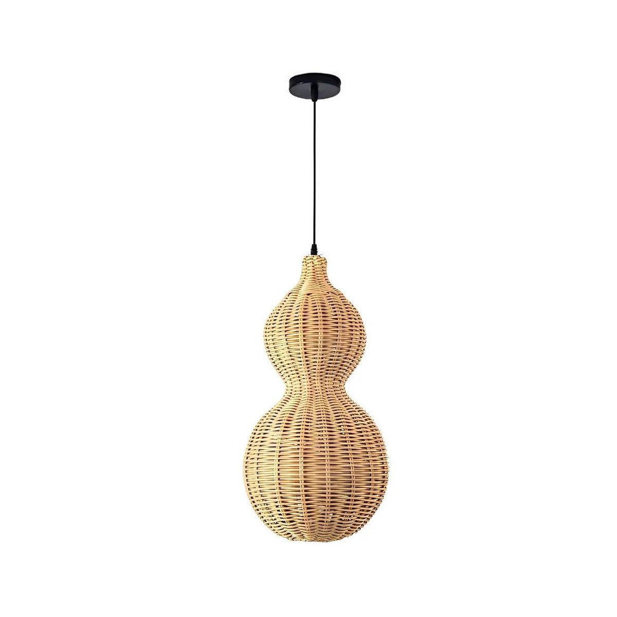 Rattan Gourd Waterproof Retro Outdoor Chandelier Porch Lights - Flyachilles