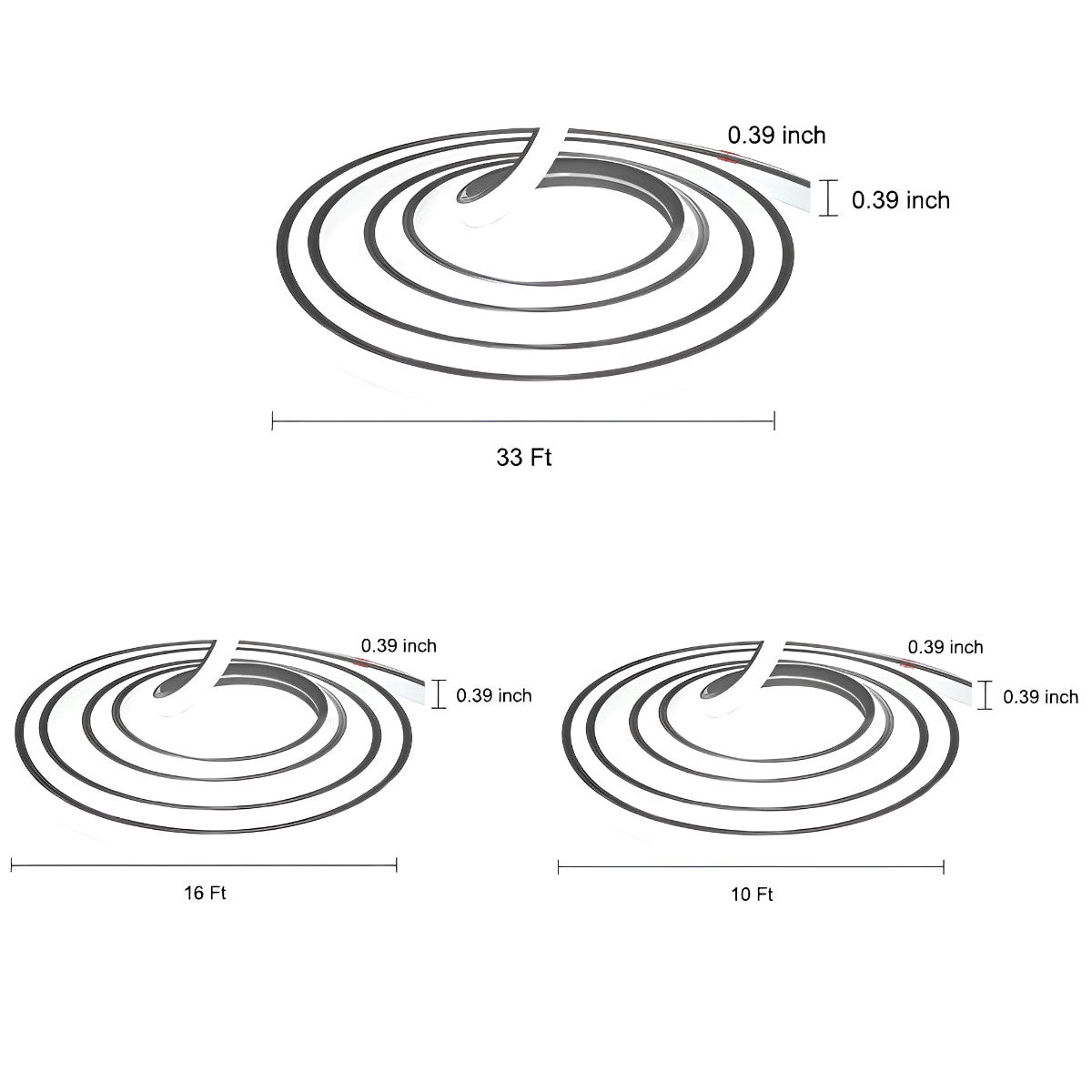 Recessed LED Stair Lighting Flexible Linear Light Outdoor Mood Lighting Rope Lights - Flyachilles