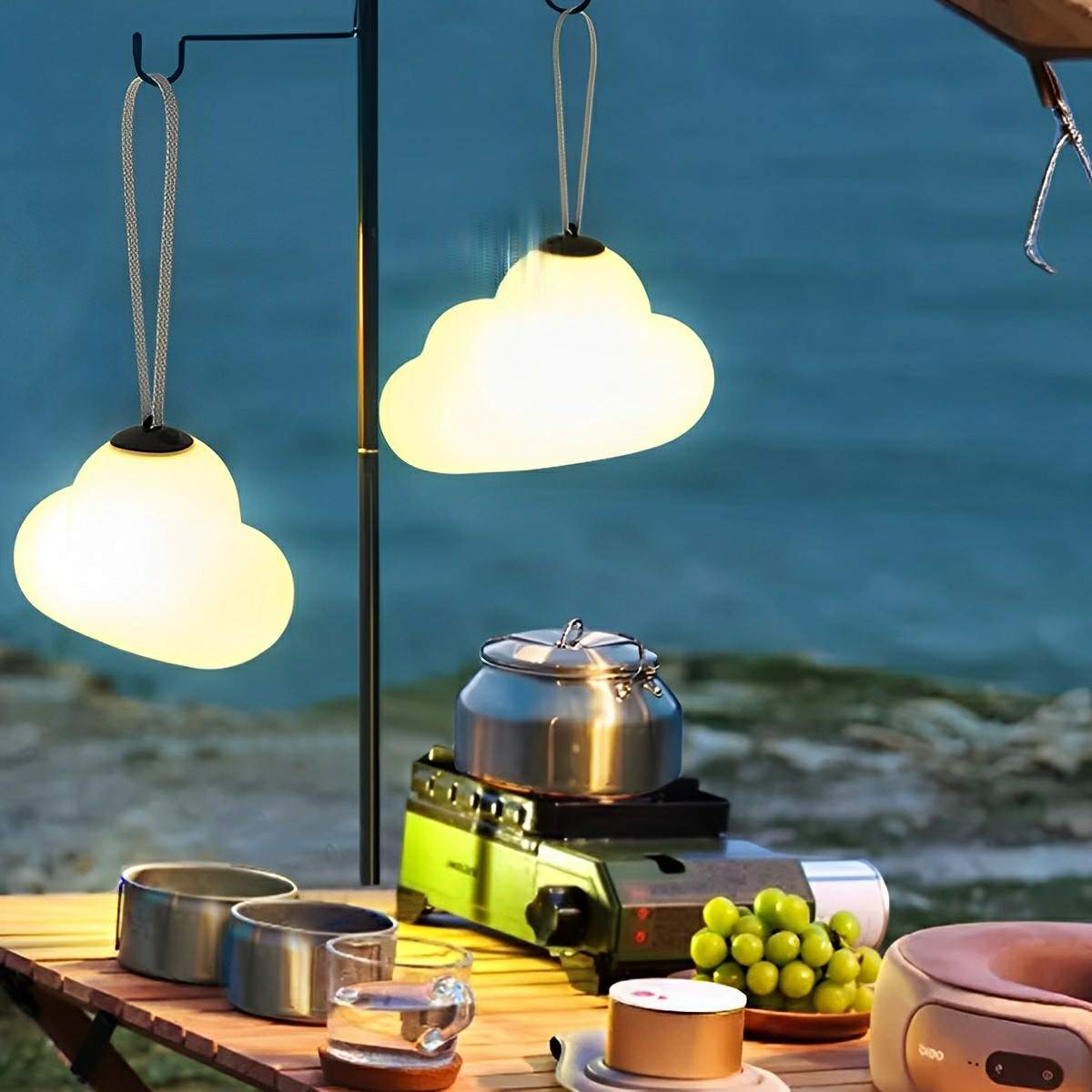Rechargeable Outdoor Waterproof Clouds LED Hanging Lights - Flyachilles
