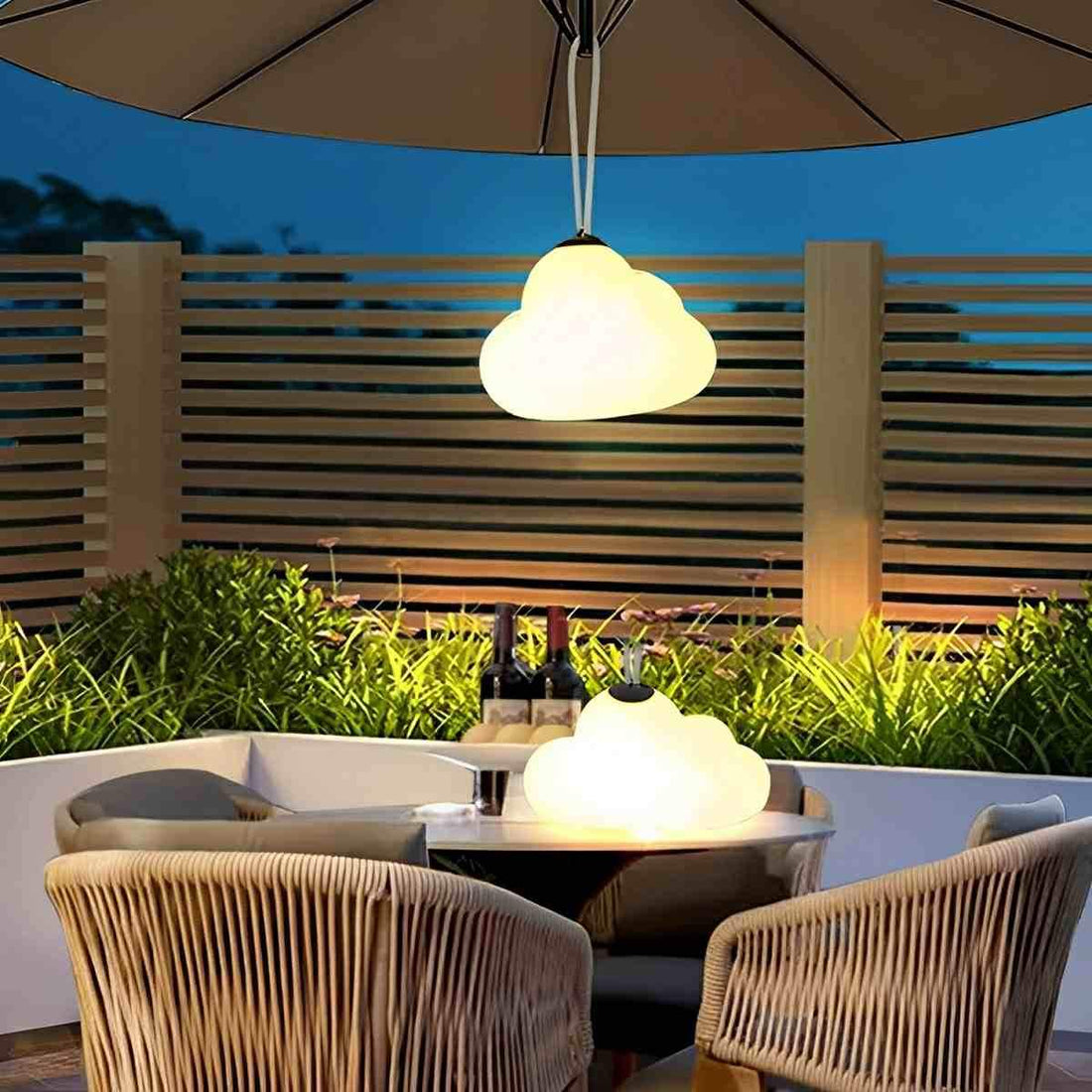 Rechargeable Outdoor Waterproof Clouds LED Hanging Lights - Flyachilles