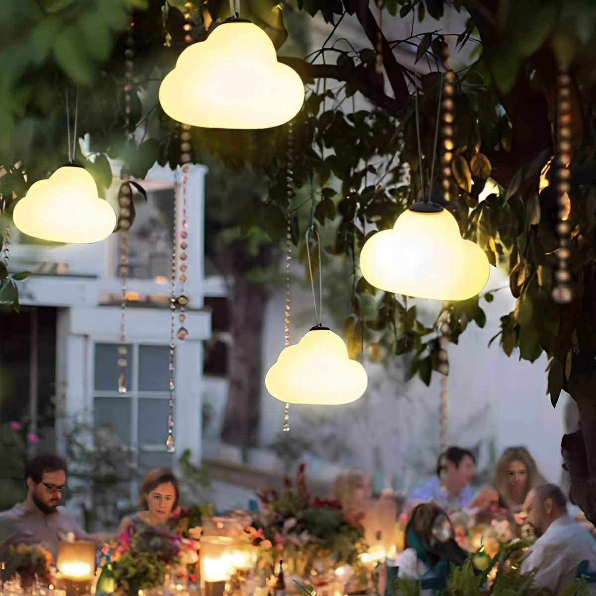 Rechargeable Outdoor Waterproof Clouds LED Hanging Lights - Flyachilles