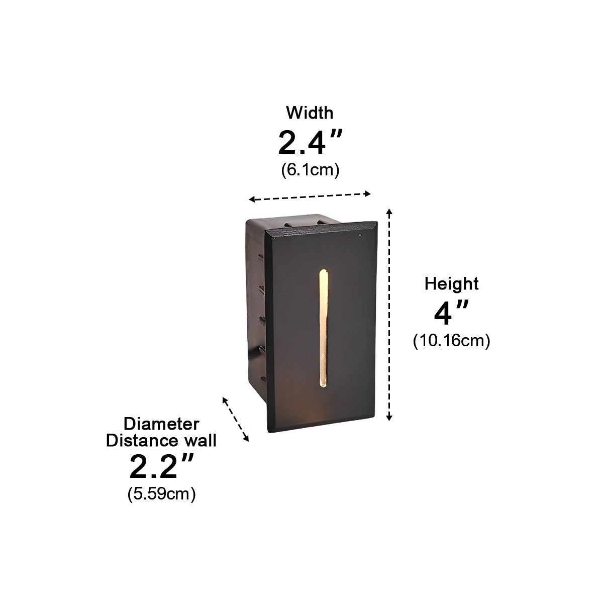 Rectangle LED Waterproof Recessed Modern Foot Lights Stair Lights - Flyachilles