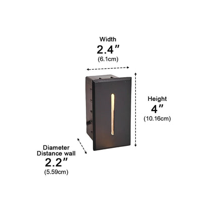 Rectangle LED Waterproof Recessed Modern Foot Lights Stair Lights - Flyachilles