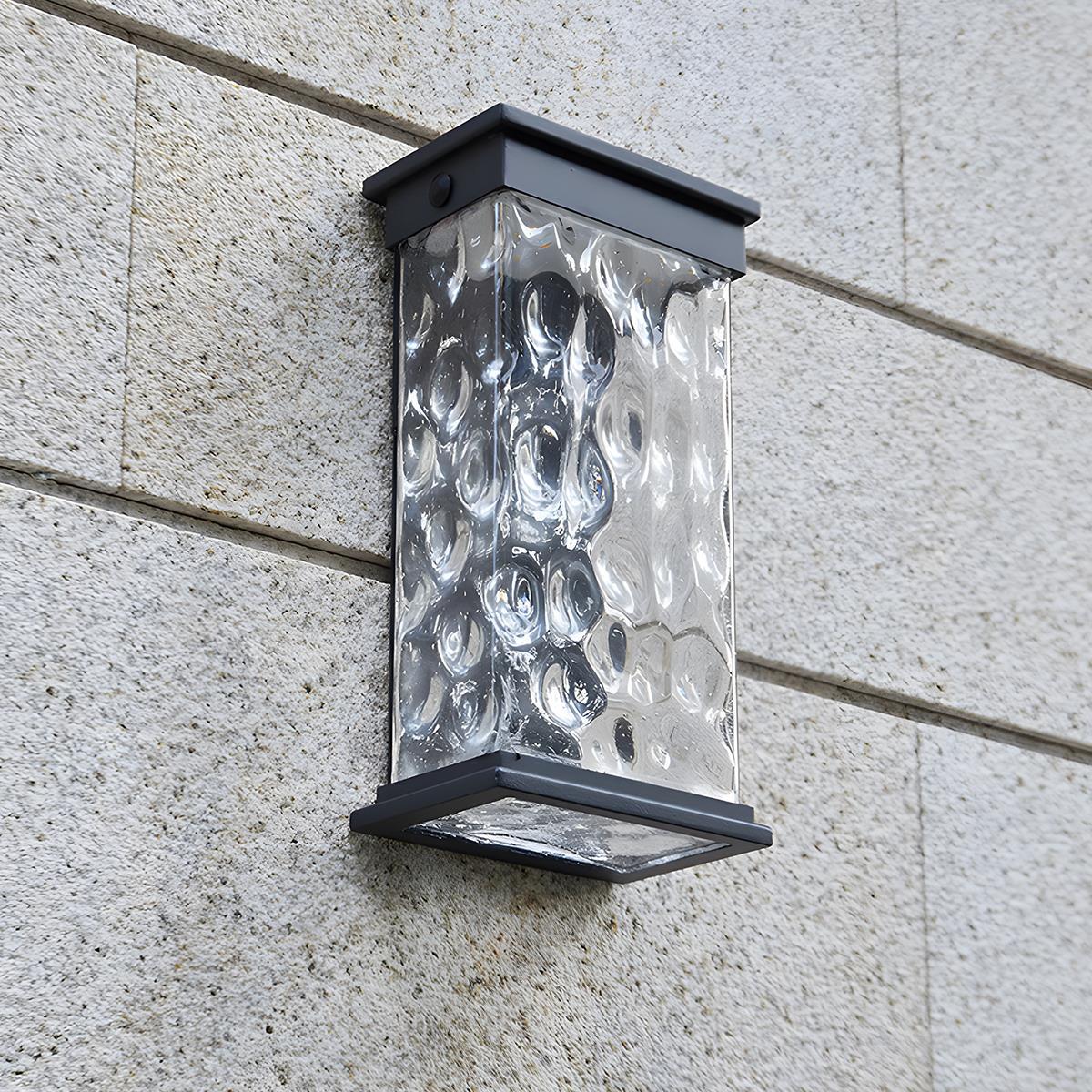 Rectangle Water Wave Waterproof Outdoor Porch LED Exterior Wall Lights - Flyachilles
