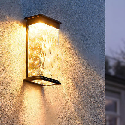 Rectangle Water Wave Waterproof Outdoor Porch LED Exterior Wall Lights - Flyachilles