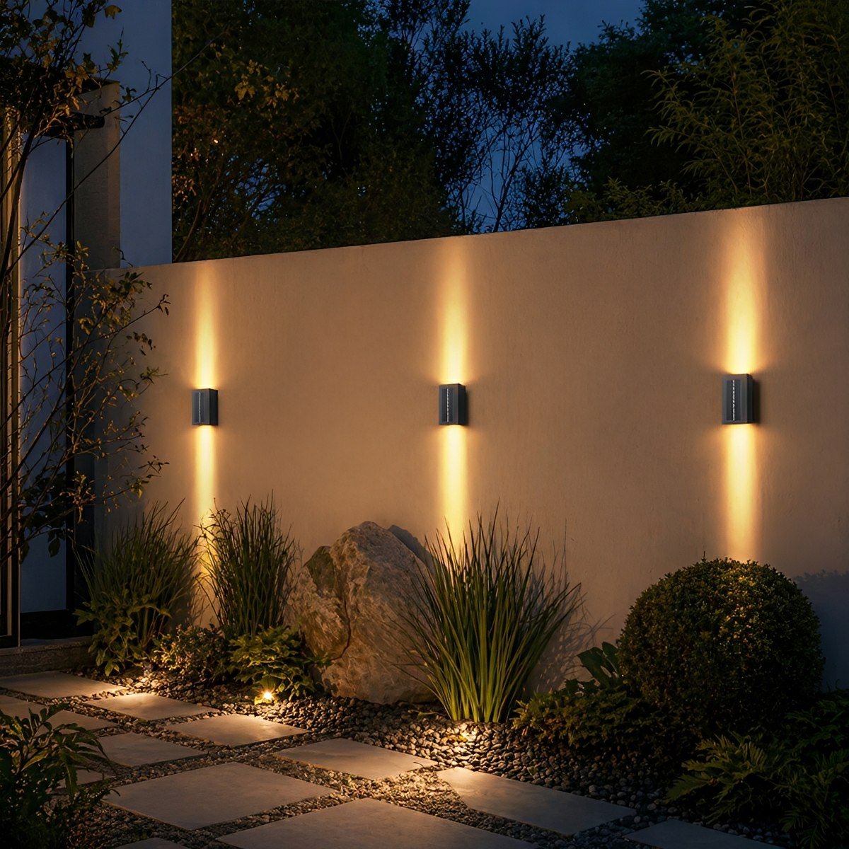 Rectangular Waterproof Up and Down Lights LED Modern Wall Sconce Lighting - Flyachilles