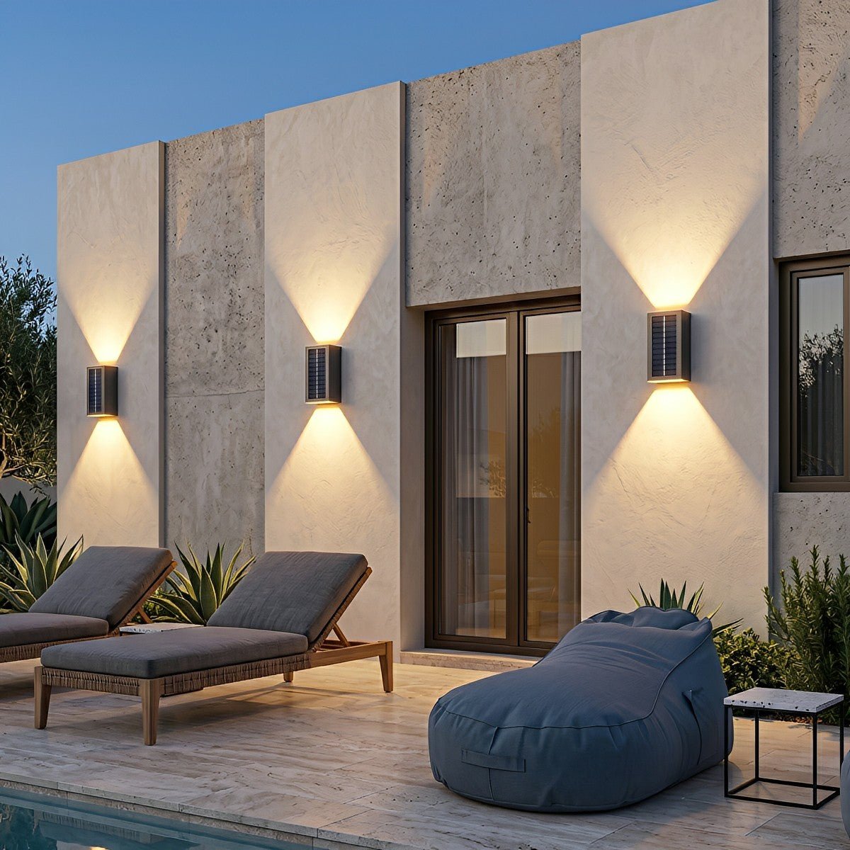 Rectangular Waterproof Up and Down Lights LED Modern Wall Sconce Lighting - Flyachilles