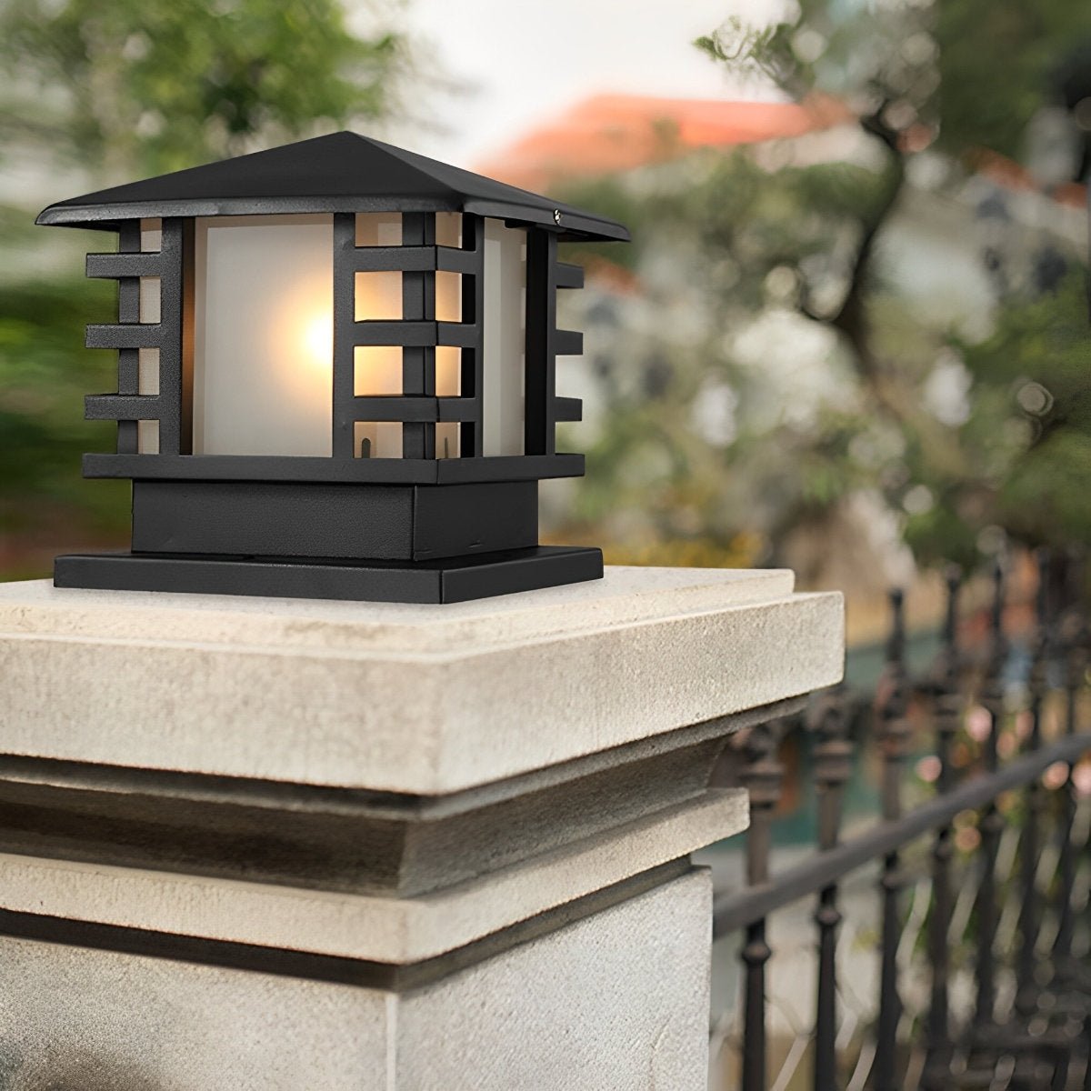 Retro Column LED Antique Garden Waterproof Courtyard Stigma Lamp - Flyachilles