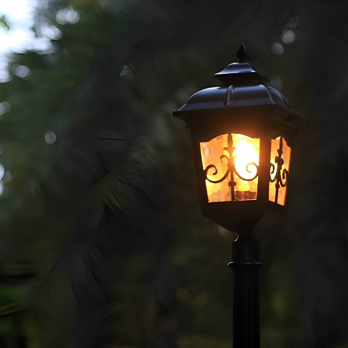 Retro LED Waterproof Garden Lamp Post Lights Outdoor Pole Light - Flyachilles