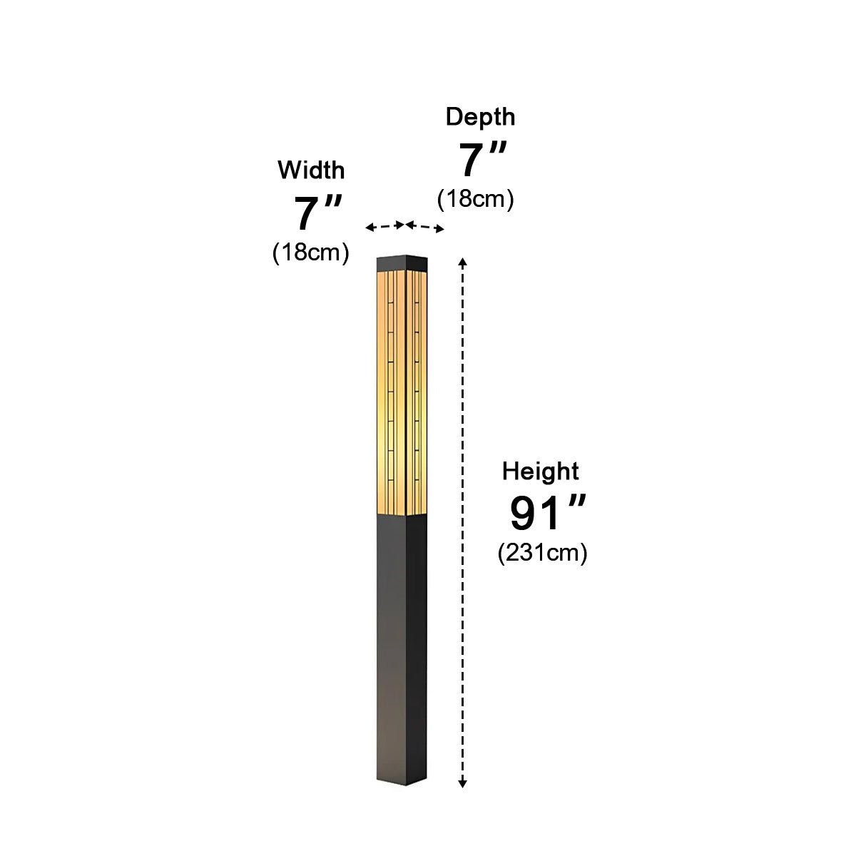 Retro Waterproof Outdoor Pole Lights Lamp Post Lights Street Light - Flyachilles