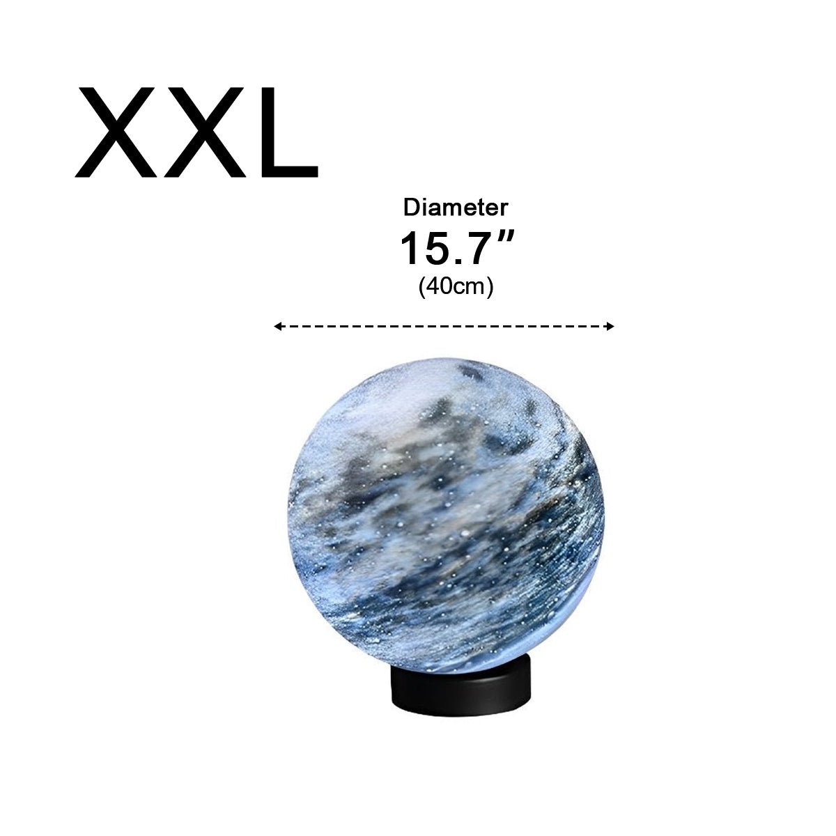 Round Glass Planets Design Waterproof Modern Outdoor Fence Post Lights Column Lighting - Flyachilles