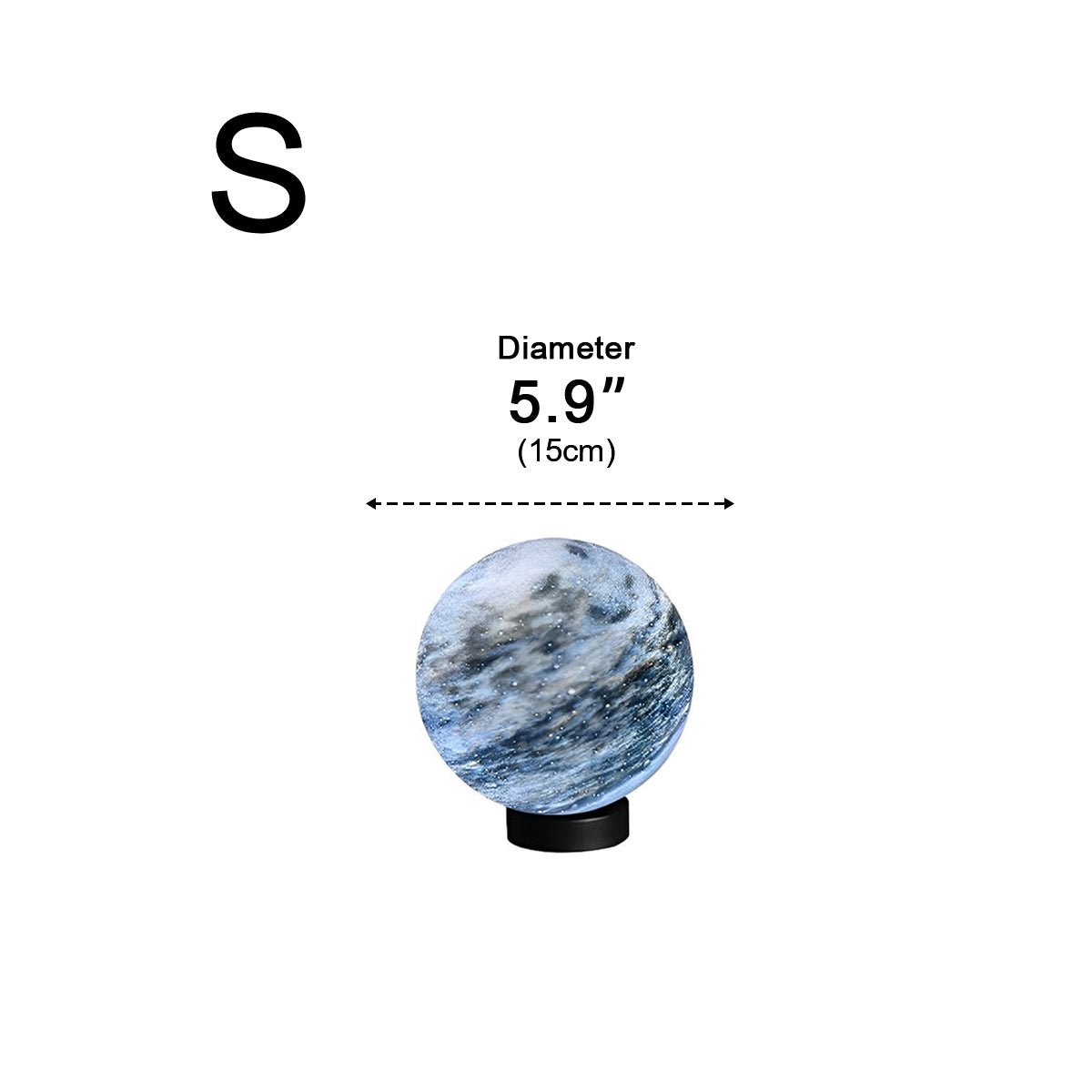 Round Glass Planets Design Waterproof Modern Outdoor Fence Post Lights Column Lighting - Flyachilles