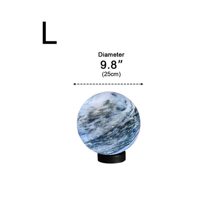 Round Glass Planets Design Waterproof Modern Outdoor Fence Post Lights Column Lighting - Flyachilles