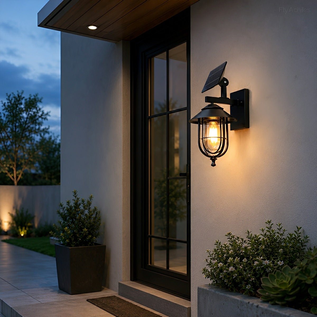Rustic Birdcage Waterproof Outdoor LED Porch Wall Light - Flyachilles