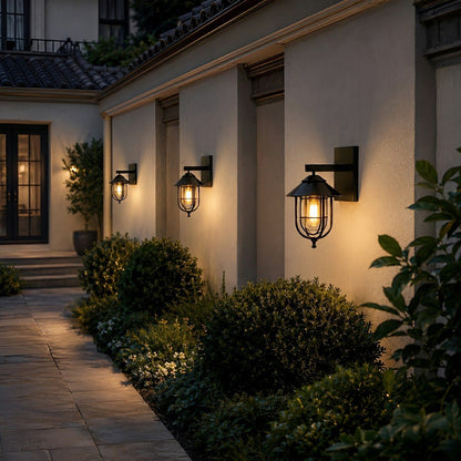 Rustic Birdcage Waterproof Outdoor LED Porch Wall Light - Flyachilles
