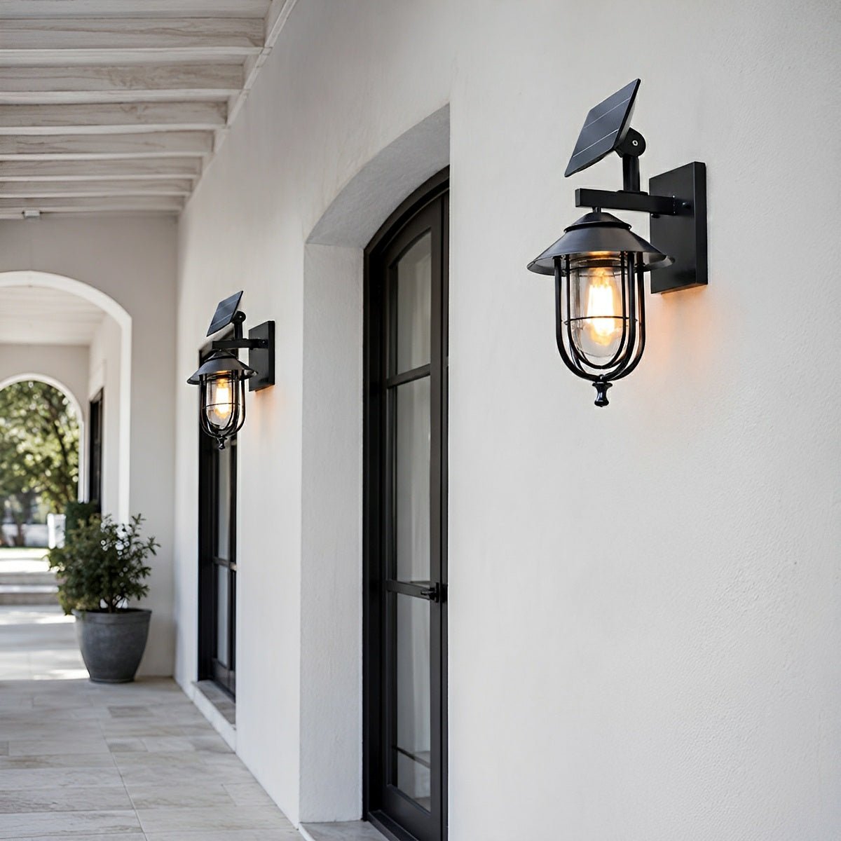 Rustic Birdcage Waterproof Outdoor LED Porch Wall Light - Flyachilles