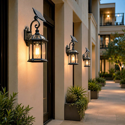 Rustic Gazebo Waterproof Outdoor LED Porch Wall Lights - Flyachilles