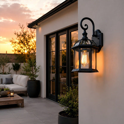 Rustic Gazebo Waterproof Outdoor LED Porch Wall Lights - Flyachilles