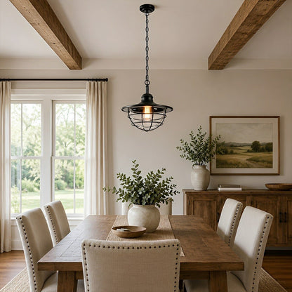 Rustic Modern Super Bright Black Outdoor Pendant Lights Lantern - Flyachilles