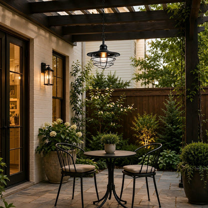 Rustic Modern Super Bright Black Outdoor Pendant Lights Lantern - Flyachilles