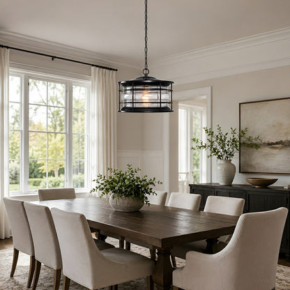 Rustic Modern Super Bright Black Outdoor Pendant Lights Lantern - Flyachilles