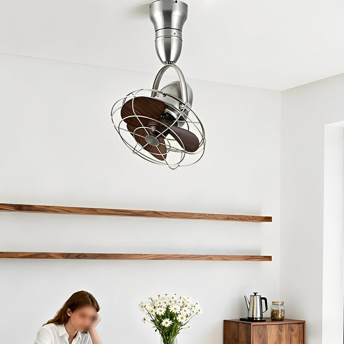 Rustic Modern Swing Rotation 6 - Speed Reverse Ceiling Fan - Flyachilles