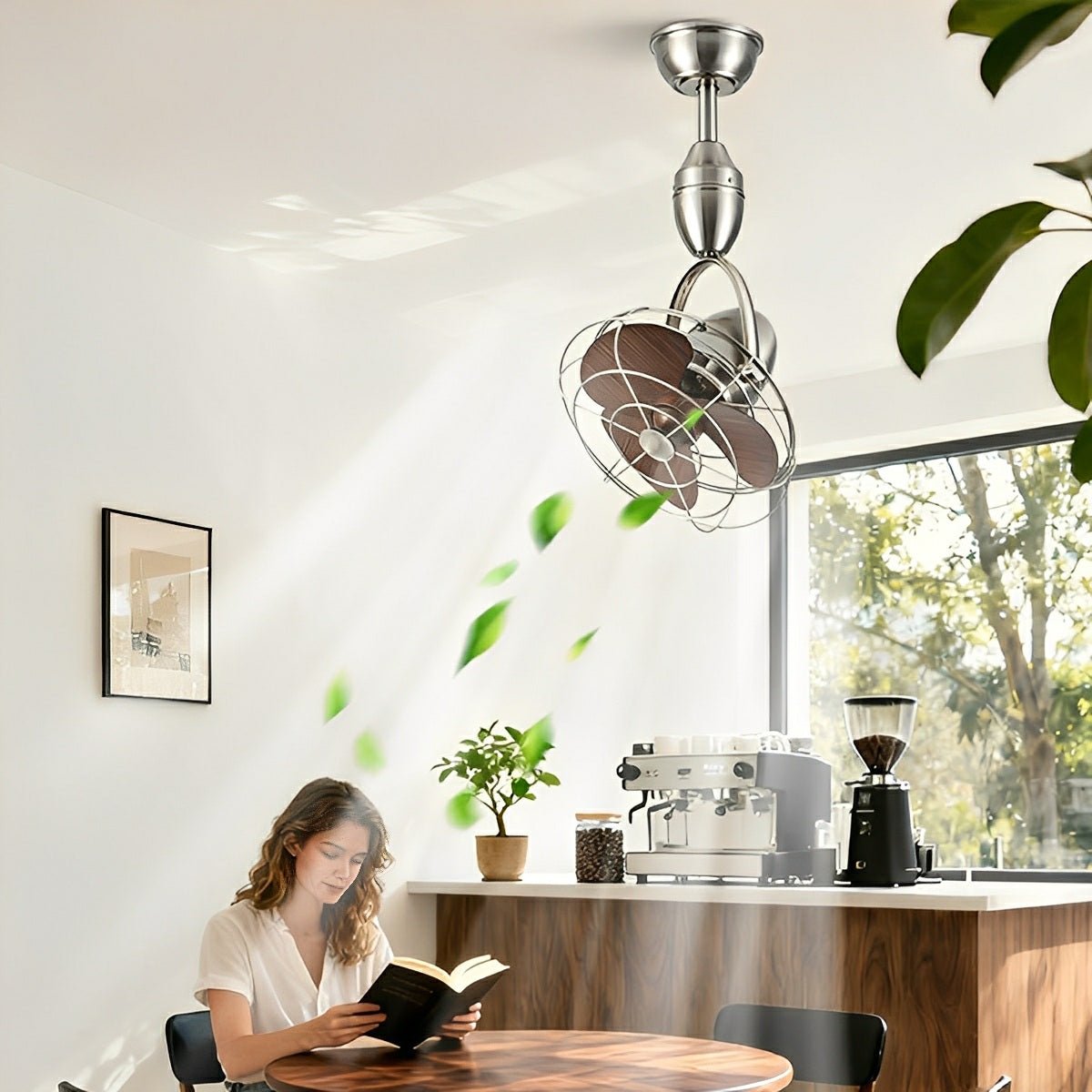 Rustic Modern Swing Rotation 6 - Speed Reverse Ceiling Fan - Flyachilles