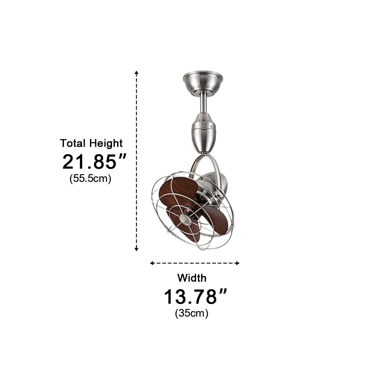 Rustic Modern Swing Rotation 6 - Speed Reverse Ceiling Fan - Flyachilles