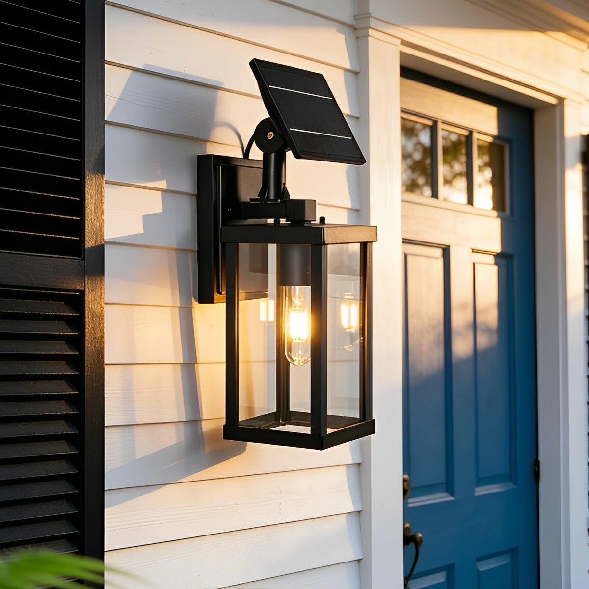 Rustic Rectangular Waterproof Outdoor LED Porch Wall Lights - Flyachilles