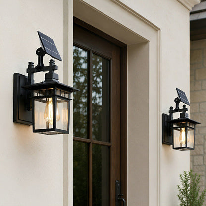 Rustic Square Waterproof Outdoor LED Porch Wall Light - Flyachilles
