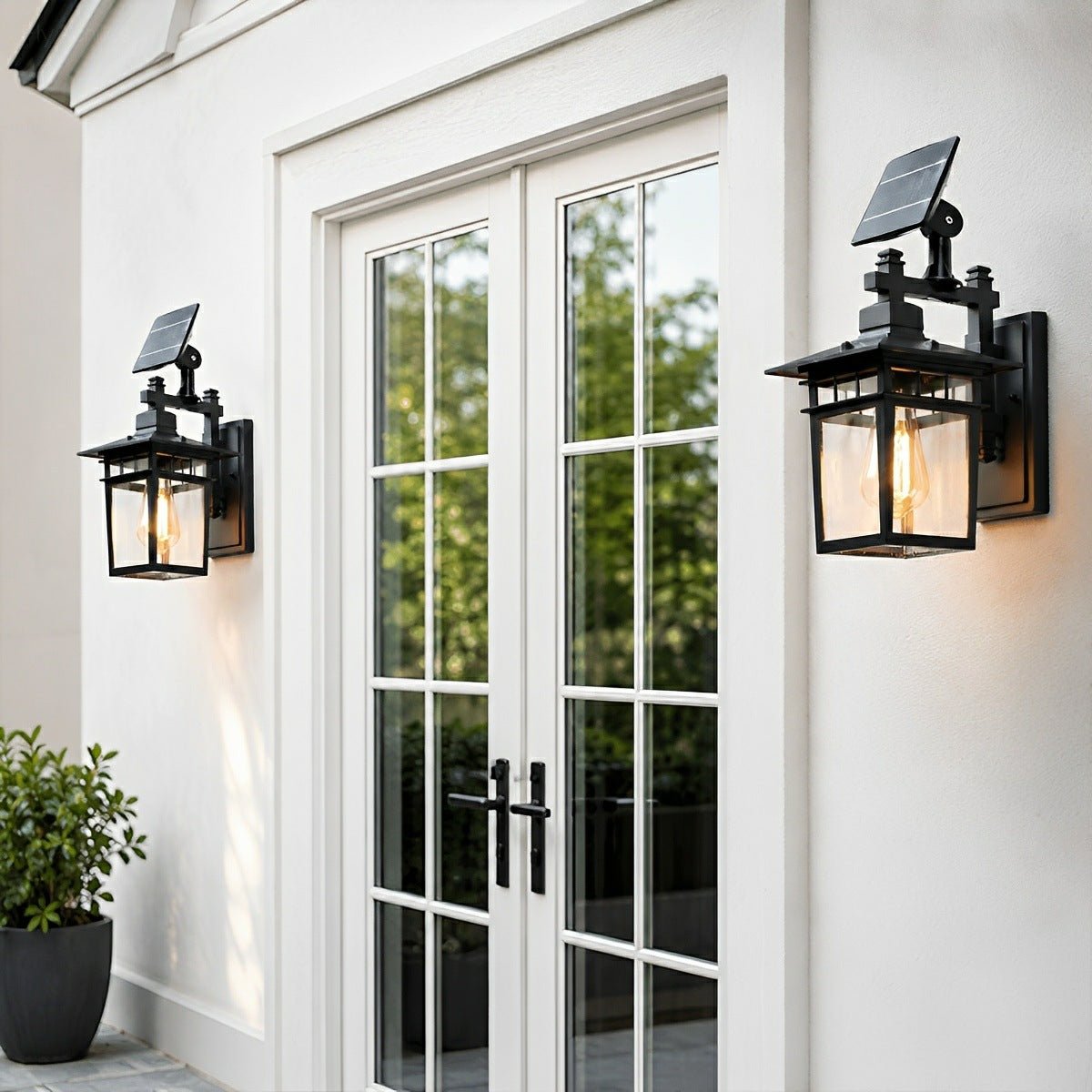 Rustic Square Waterproof Outdoor LED Porch Wall Light - Flyachilles