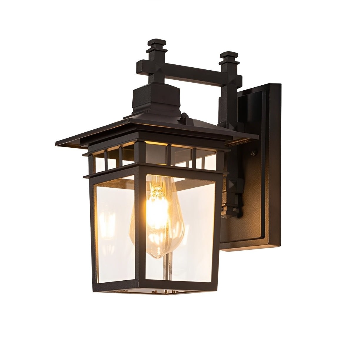 Rustic Square Waterproof Outdoor LED Porch Wall Light - Flyachilles
