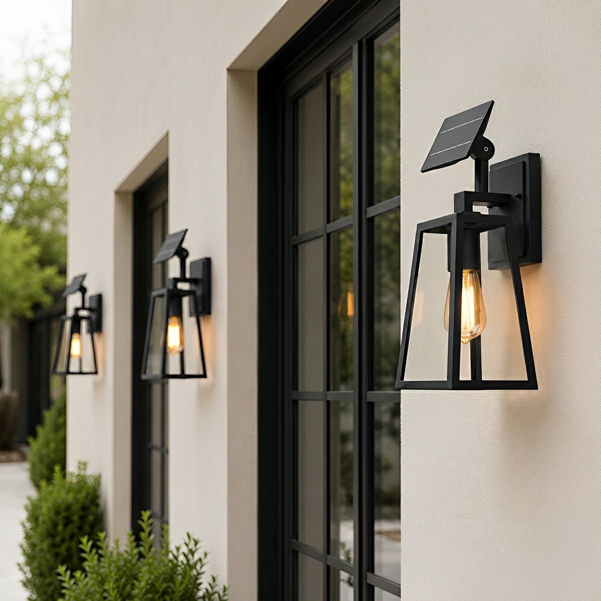 Rustic Trapezoid Waterproof Outdoor LED Porch Wall Light - Flyachilles
