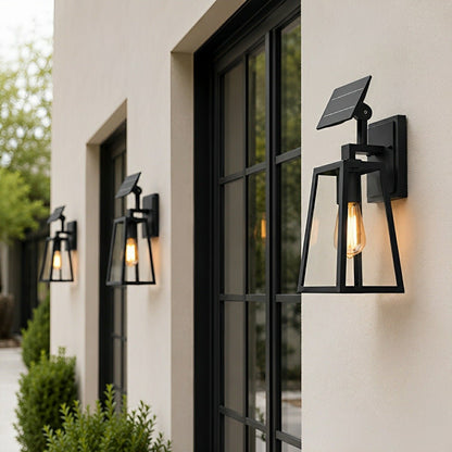 Rustic Trapezoid Waterproof Outdoor LED Porch Wall Light - Flyachilles